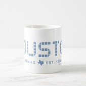 Houston Tile, Blue Tile, Houston Texas Kaffeetasse (Mittel)