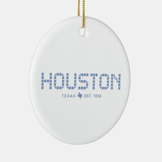 Houston Tile, Blue Tile, Houston Texas Keramik Ornament (Rechts)