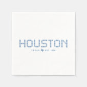 Houston Tile, Blue Tile, Houston Texas Serviette (Vorderseite)