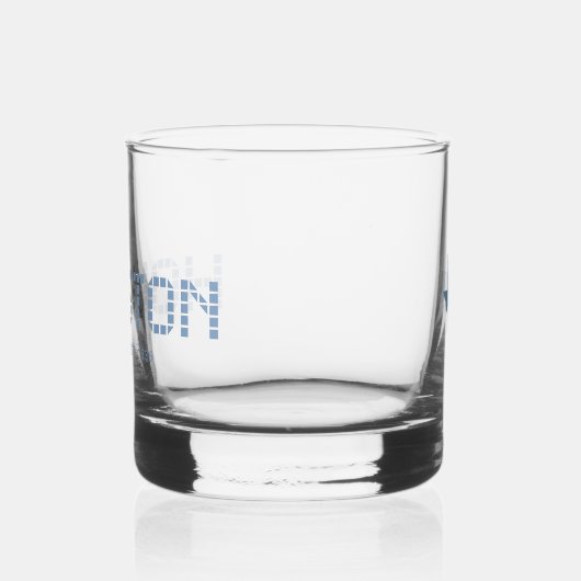 Houston Tile, Blue Tile, Houston Texas Whiskyglas (Links)