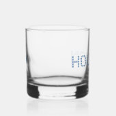 Houston Tile, Blue Tile, Houston Texas Whiskyglas (Rechts)