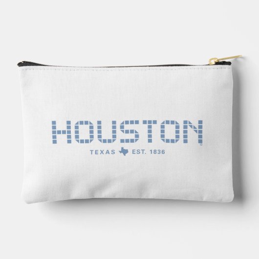 Houston Tile, Blue Tile, Houston Texas Zubehörtasche (Rückseite)