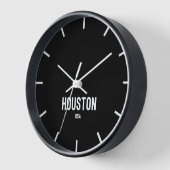 Houston Time Zone Newsroom Wall Clock Uhr (Winkel)