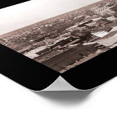 Houston TX Panorama Foto 1910 Poster (Ecke)