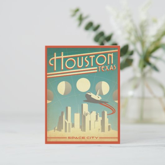 Houston, TX Postkarte (Stehend Vorderseite)