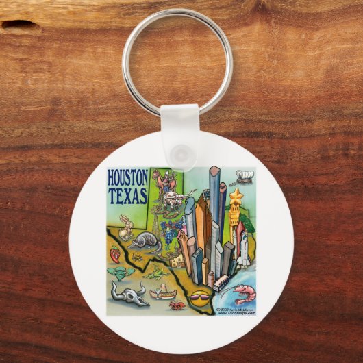 Houston TX Schlüsselanhänger (Vorderseite)