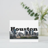 Houston, TX Skyline mit Houston im Sky Postkarte (Stehend Vorderseite)