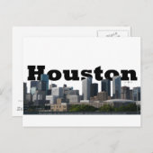 Houston, TX Skyline mit Houston im Sky Postkarte (Vorne/Hinten)