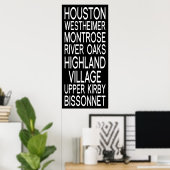 Houston | Typografie Poster (Heimbüro)