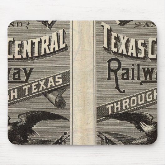Houston und Texas Central Railas durch Texas 2 Mousepad (Vorne)
