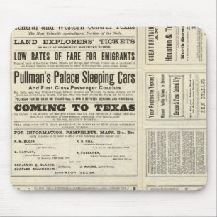 Houston und Texas Central Railway durch Texas Mousepad
