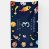 Houston We Have A 3 Year Old 3rd Birthday Party Banner (Vertikal)