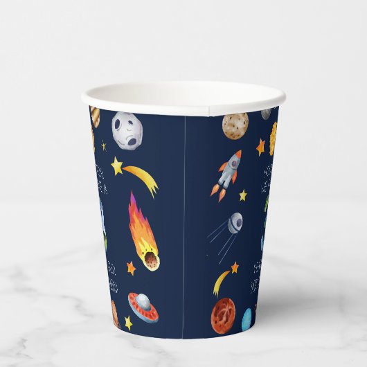 Houston We Have A 3 Year Old 3rd Birthday Party Pappbecher (Rechts)