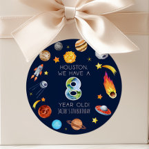 Houston We Have A 8 Year Old 8th Birthday Party