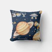 Houston We Have A Boy Outer Space Kissen (Vorderseite)
