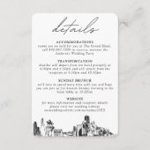 Houston Wedding Details Enclosure Card Begleitkarte (Vorderseite)