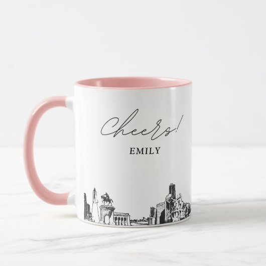 Houston Wedding Personalisiert Coffee Tasse (Links)