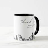 Houston Wedding Simple Custom Coffee Tasse (VorderseiteRechts)