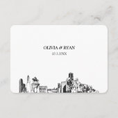 Houston Wedding Traditionelle UAWG Meal Option Begleitkarte (Rückseite)