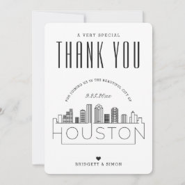 Houston Wedding | Vielen Dank + Foto-Karte Karte