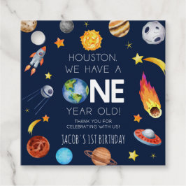 Houston, wir haben ein einjähriges 1. Geburtstags- Geschenkanhänger