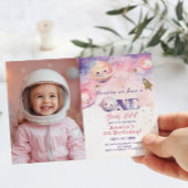 Houston, wir haben ein einjähriges Foto von Space Einladung