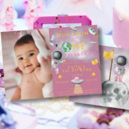 Houston Wir haben ein Jahr alte Raumfähre Astronau Einladung