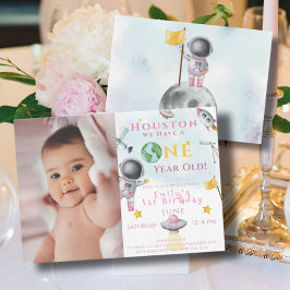 Houston Wir haben ein Jahr alte Raumfähre Astronau Einladung