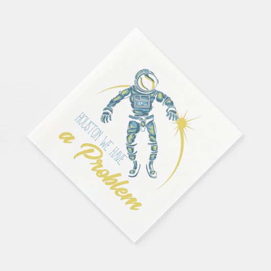 Houston wir haben ein Problem Serviette (Ecke)