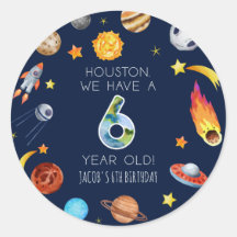 Houston wir haben eine 6-jährige 6. Geburtstagsfei