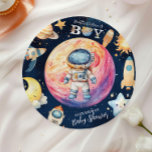 Houston, wir haben eine Junge Außenraumdusche Pappteller<br><div class="desc">Set den Tisch für eine feierliche Feier mit unseren Space Outer Baby Shower Navy Paper Teller! Diese dekorativen und dennoch robusten Teller sind ideal, um Snacks, Mahlzeiten oder Desserts an der Babydusche zu servieren und gleichzeitig eine leichte und stressfreie Reinigung behalten. Features: Kosmisches Design: Eine marineblau-blaue Kulisse mit funkelnden Sternen,...</div>