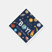 Houston, wir haben eine junge Galaxy Baby-Dusche Serviette (Ecke)