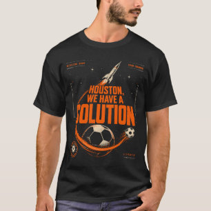Houston Wir haben eine Lösung Fußball Orange T-Shirt