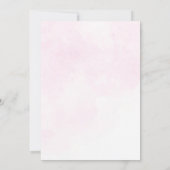 Houston, wir haben eine Mädchennutzdusche im Weltr Einladung (Rückseite)