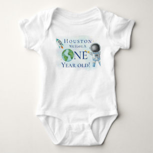 Houston, wir haben einen einjährigen Jungen! Baby Strampler