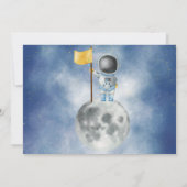 Houston, wir haben einen zwei Jahre alten Raumfahr Einladung (Rückseite)