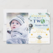 Houston, wir haben einen zwei Jahre alten Raumfahr Einladung (Vorderseite)