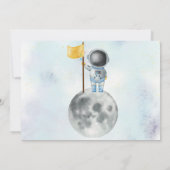 Houston, wir haben einen zwei Jahre alten Raumfahr Einladung (Rückseite)