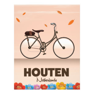 Houten Niederlande Reiseposter. Fotodruck