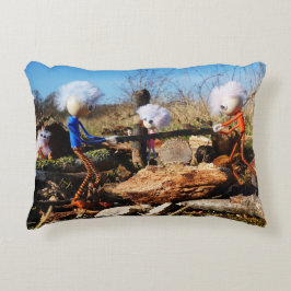 Houtzagerij van de Fubby's. Dekokissen