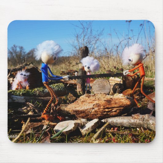 Houtzagerij van de Fubby's. Mousepad (Vorne)
