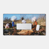 Houtzagerij van de Fubby's. Schreibtischunterlage (Tastatur & Maus)