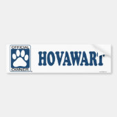 Hovawart Blau Autoaufkleber (Vorne)