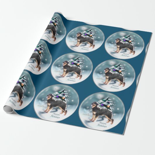 Hovawart Christmas Geschenkpapier (Ungerollt)