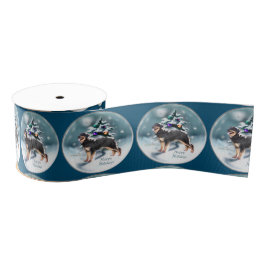 Hovawart Christmas Ripsband