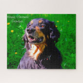 Hovawart Dog. Puzzle (Horizontal)