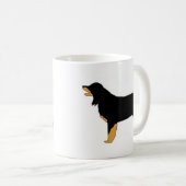 hovawart FarbSilhouette Kaffeetasse (VorderseiteRechts)