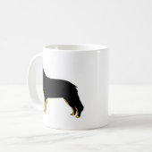 hovawart FarbSilhouette Kaffeetasse (Vorderseite Links)