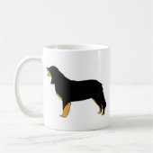 hovawart FarbSilhouette Kaffeetasse (Links)