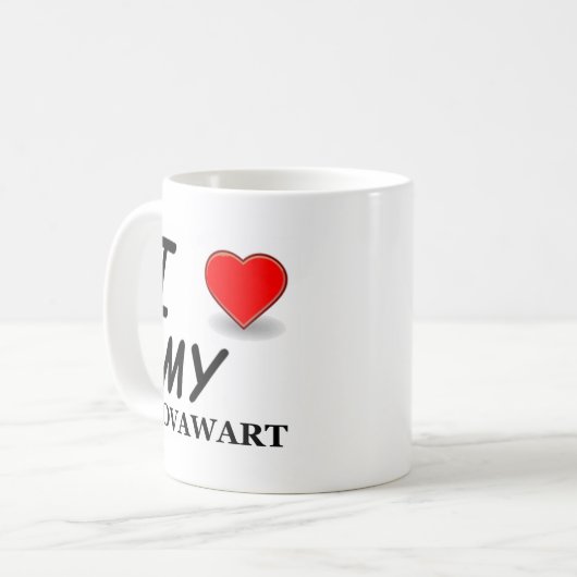 hovawart Liebe Kaffeetasse (Vorderseite Links)